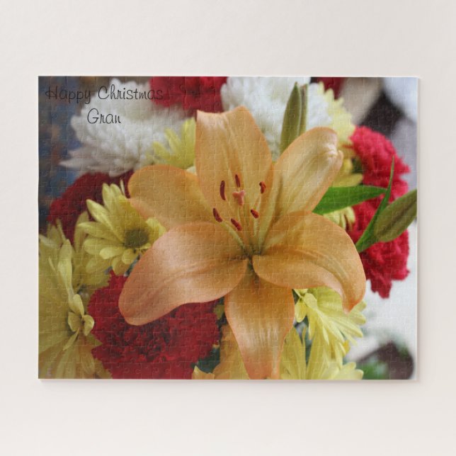 Quebra-cabeça Feliz Natal, querida vovó. (Horizontal)