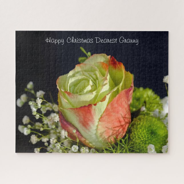 Quebra-cabeça Feliz Natal, querida vovó. (Horizontal)