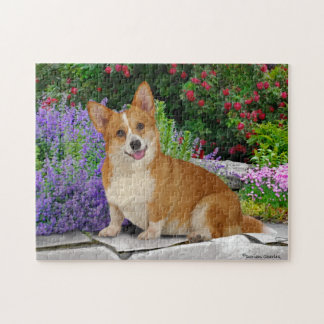 Quebra-cabeça "Feliz pequeno Corgi"