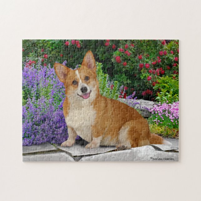 Quebra-cabeça "Feliz pequeno Corgi" (Horizontal)