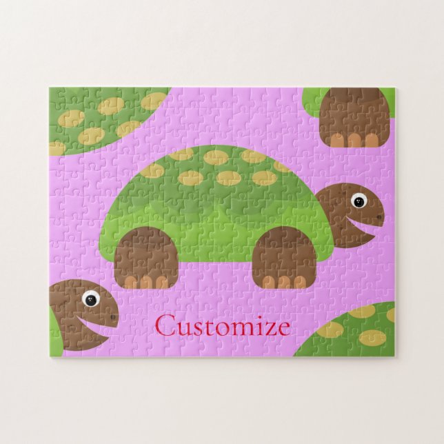 Quebra-cabeça Feliz Sorriso Turtle Thunder_Cove (Horizontal)