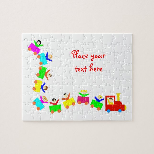 Quebra-cabeça Feliz trem infantil (Horizontal)