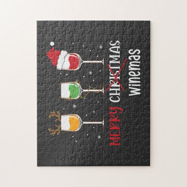 Quebra-cabeça Feliz Winemas (Vertical)