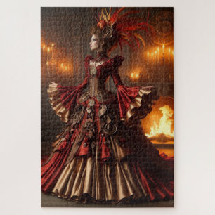 Quebra-cabeça Fênix Fire Queen Steampunk Victorunk Industrial