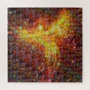 Quebra-cabeça Fênix Mosaica