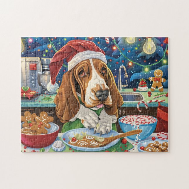 Quebra-cabeça Feriado de Caça-Basset Baking: Natal Festivo (Horizontal)