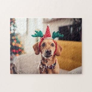 Quebra-cabeça Feriados de Natal modernos com fotos de animais de