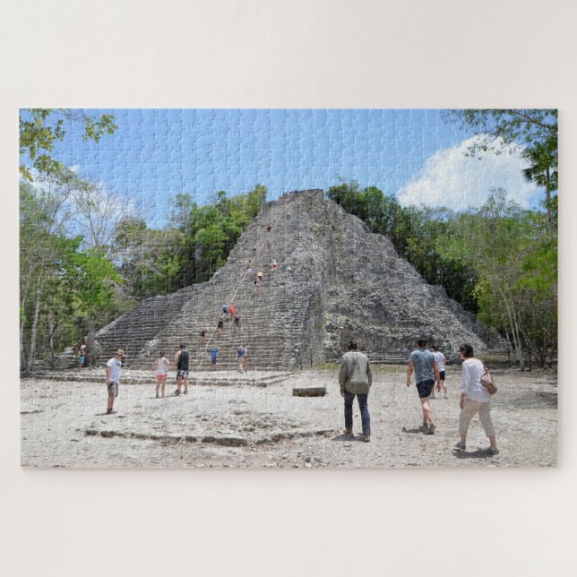 Quebra-cabeça Férias do Viagem da Coba Antiga Ruínas Yucatan Méx (Horizontal)