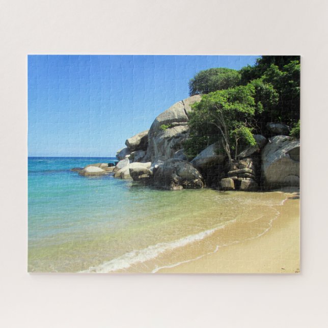 Quebra-cabeça férias na praia caribenha (Horizontal)