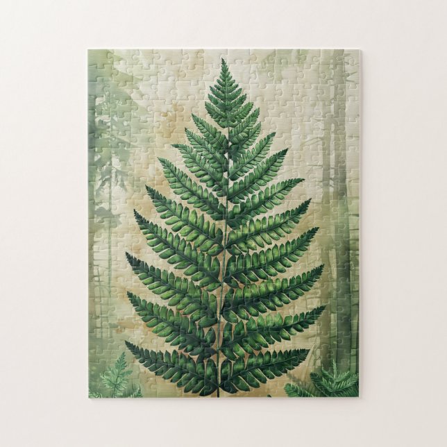 Quebra-cabeça Fern deixa botânica (Vertical)
