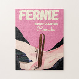 Quebra-cabeça Fernie British Columbia Ski poster