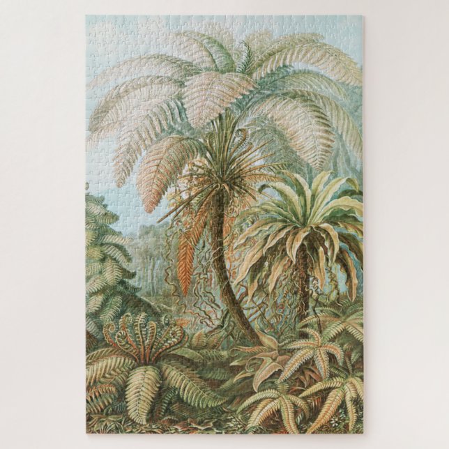 Quebra-cabeça Ferns, Filicinae Laubfarne, por Ernst Haeckel (Vertical)