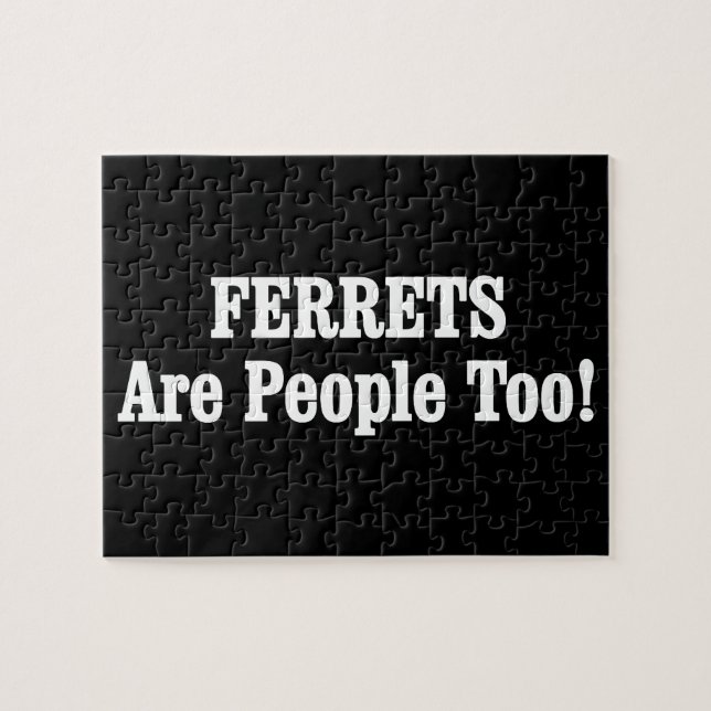 Quebra-cabeça FERRETS Também São Pessoas! (Horizontal)