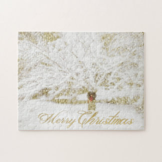 Quebra-cabeça Ferro na Árvore de Neve