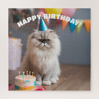 Quebra-cabeça Festa de aniversário de Gato Persa