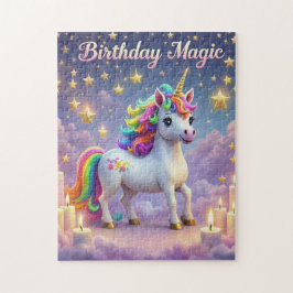 Quebra-cabeça Festa de crianças de unicórnios de balas de poster