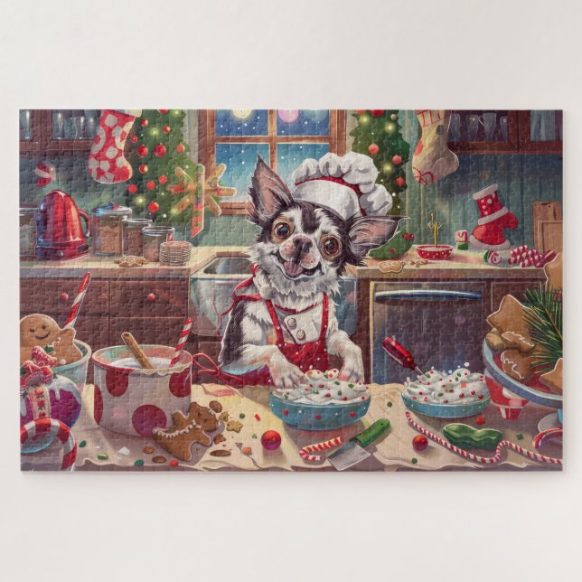 Quebra-cabeça Festa de Natal com Crista Chinês: Panificação Nata (Horizontal)