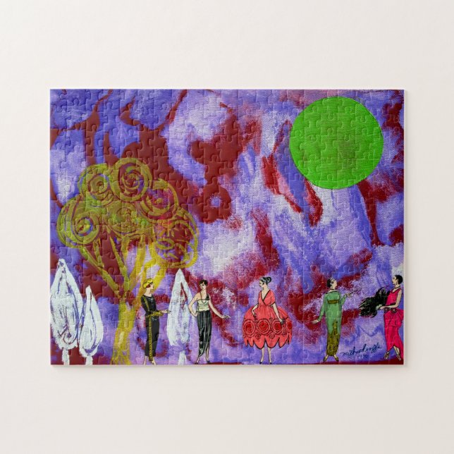 Quebra-cabeça Festa do Jardim da Lua de Infanta, de Michael Moff (Horizontal)