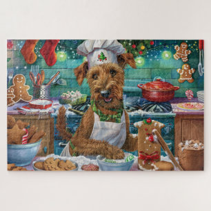 Quebra-cabeça Festas de Natal com Irish Terrier: Panificação Fes