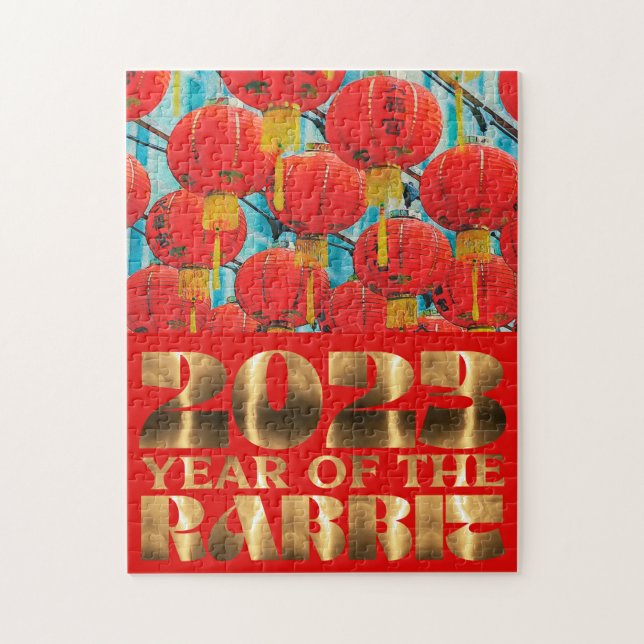Quebra-cabeça Festival das Lanternas Chinês 2023 Novo Ano do Coe (Vertical)