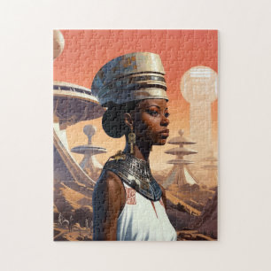 Quebra-cabeça Ficção científica afrofuturista rainha futurística
