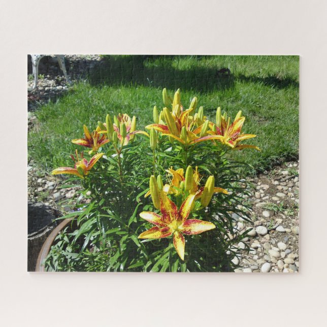 Quebra-cabeça Fiery Lily Flower (Horizontal)