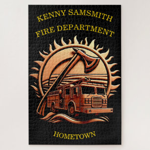 Quebra-cabeça Fiery Valor Intriciou Design Heroica Do Caminhão D