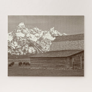 Quebra-cabeça Fileira do Mormon - Tetons grande - 16x20 - 520