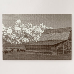 Quebra-cabeça Fileira do Mormon - Tetons grande - 20x30 - 1014