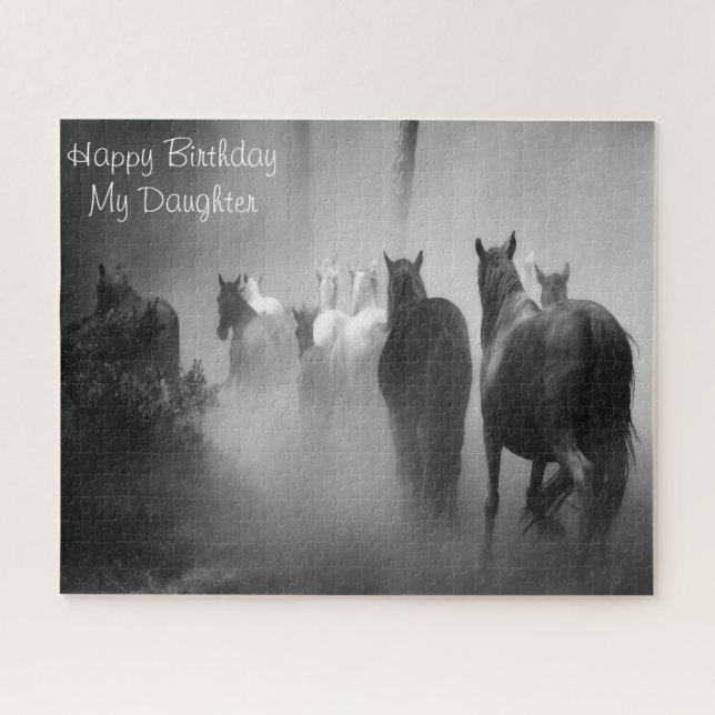 Quebra-cabeça Filha de Aniversário. (Horizontal)