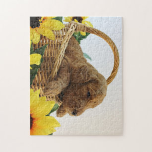 Quebra-cabeça Filhote de cachorro 11X14 de Goldendoodle (252