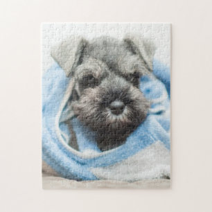 Quebra-cabeça Filhote de cachorro após o banho