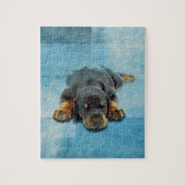 Quebra-cabeça Filhote de cachorro de Dobermann - Pinscher do (Vertical)