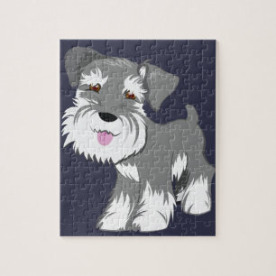 Quebra-cabeça Filhote de cachorro do Schnauzer diminuto