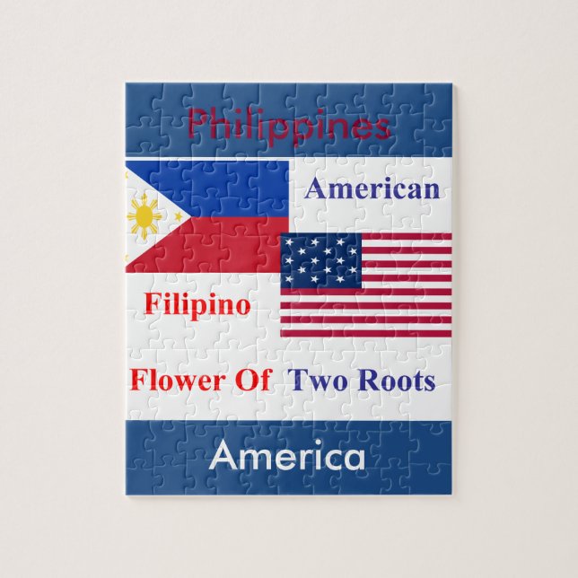 Quebra-cabeça Filipino-americano (Vertical)