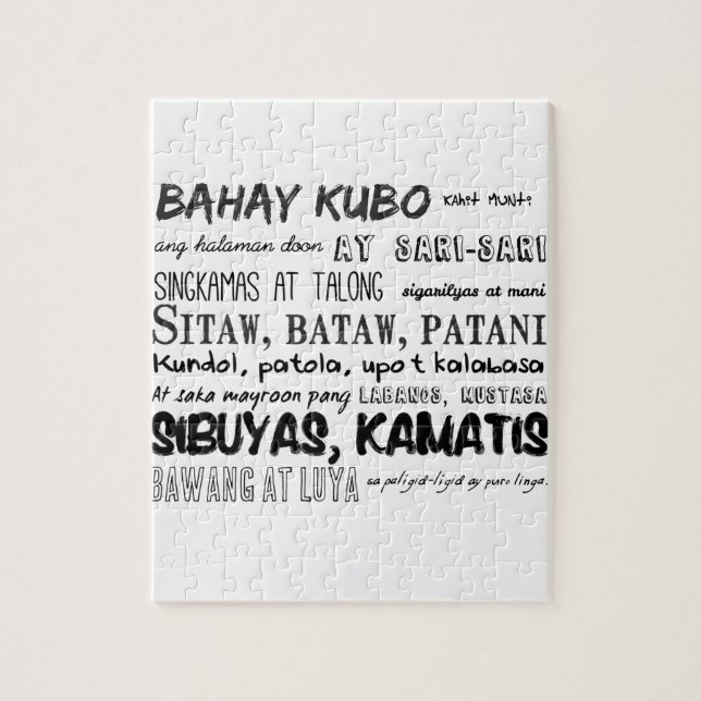 Quebra-cabeça Filipino Nursery Rhyme (Vertical)