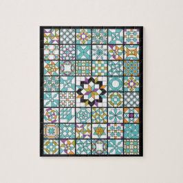 Quebra-cabeça Filtro de Amostras de Turquesa Moderna