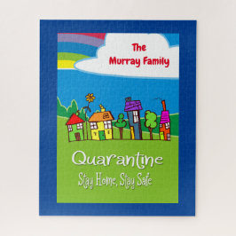 Quebra-cabeça Fique em casa Personalizado Fique em casa