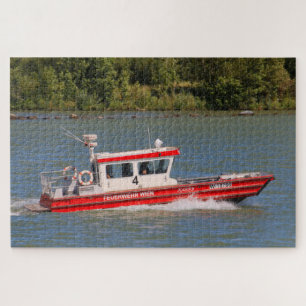 Quebra-cabeça Fire Department boat, Viena, Áustria