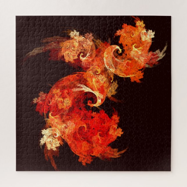 Quebra-cabeça Firebird Abstrato Art (Vertical)