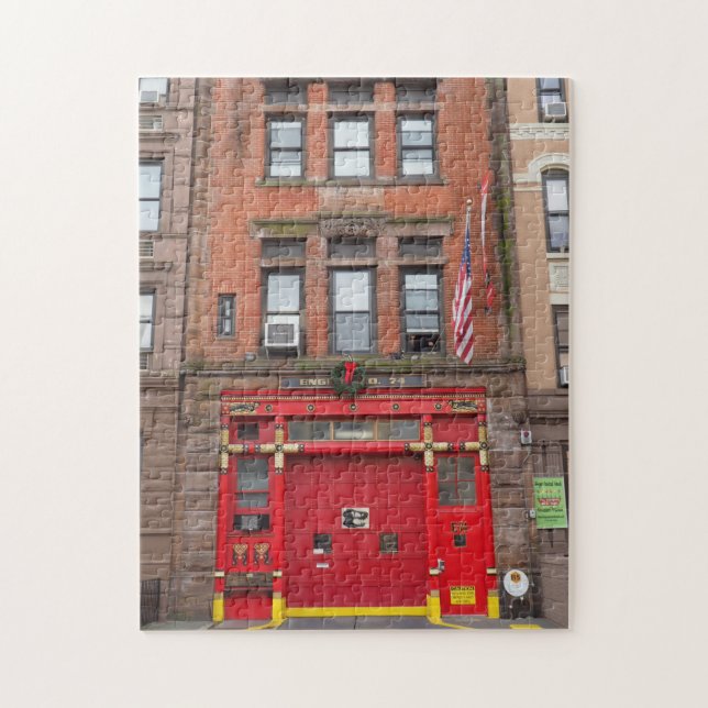 Quebra-cabeça Firehouse Upper West Side Nova Iorque NYC (Vertical)