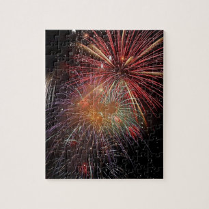 Quebra-cabeça Fireworks New Year Sparkles JigserQuebra-cabeça