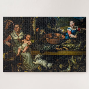 Quebra-cabeça Fishmongers por Vincenzo Campi Painting