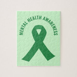 Quebra-cabeça Fita Verde de Sensibilização para a Saúde Mental