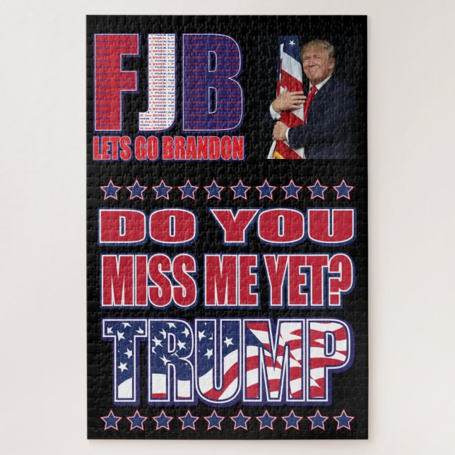 Quebra-cabeça FJB - Vamos Brandon - Presidente Trump (Vertical)