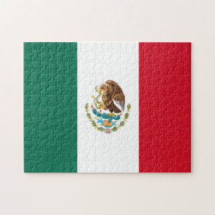 Quebra-cabeça Flag Jigsaw do México