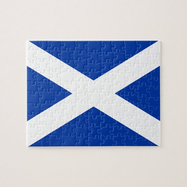 Quebra-cabeça Flag of Scotland Saltyre - High Quality Image (Horizontal)