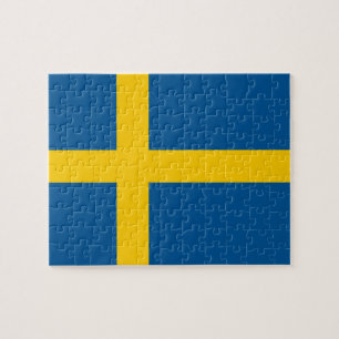 Quebra-cabeça Flag of Sweden Puzzle