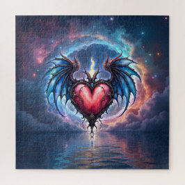 Quebra-cabeça Flamebound Heart of the Moon – Gothic Cosmic Love 