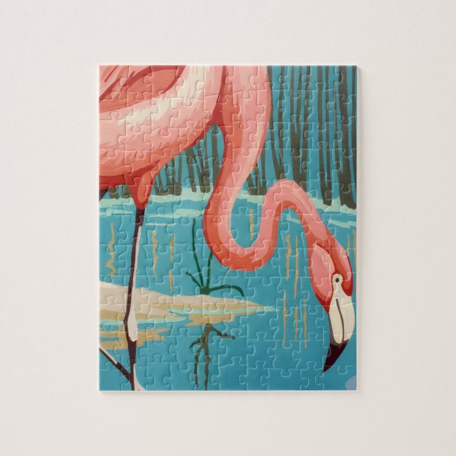 Quebra-cabeça Flamingo Antigo (Vertical)